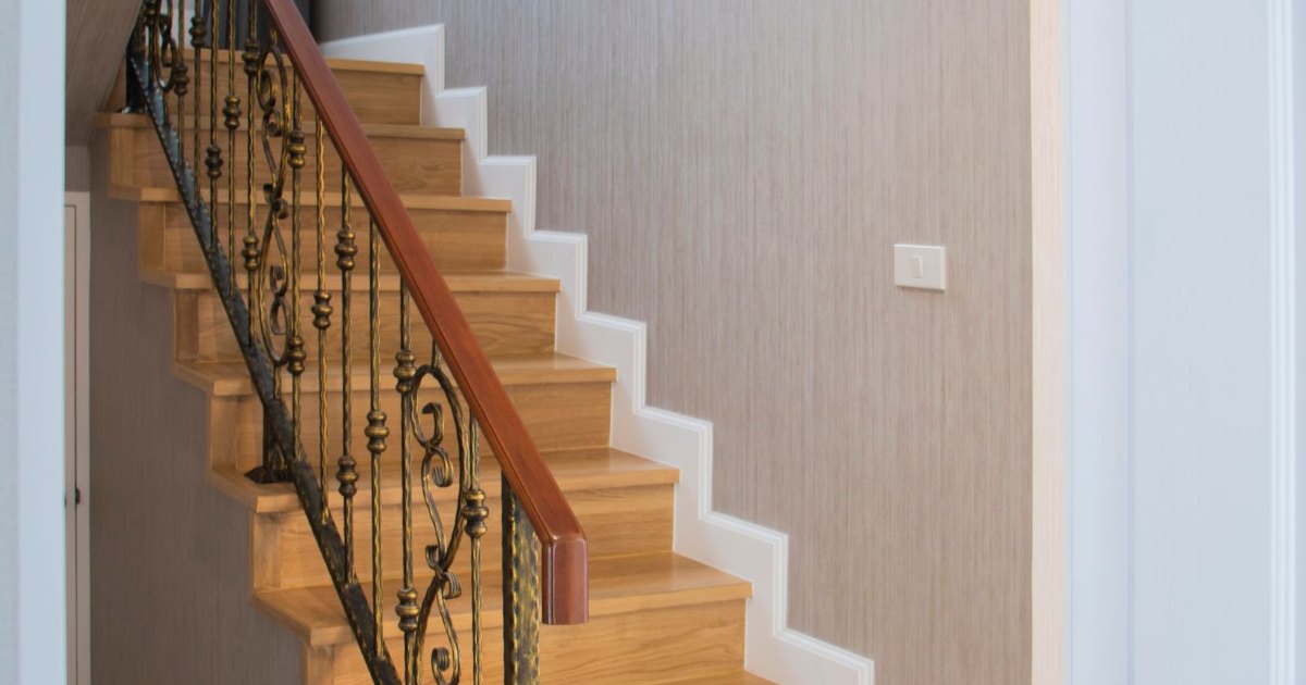 Staircase inside a modern home